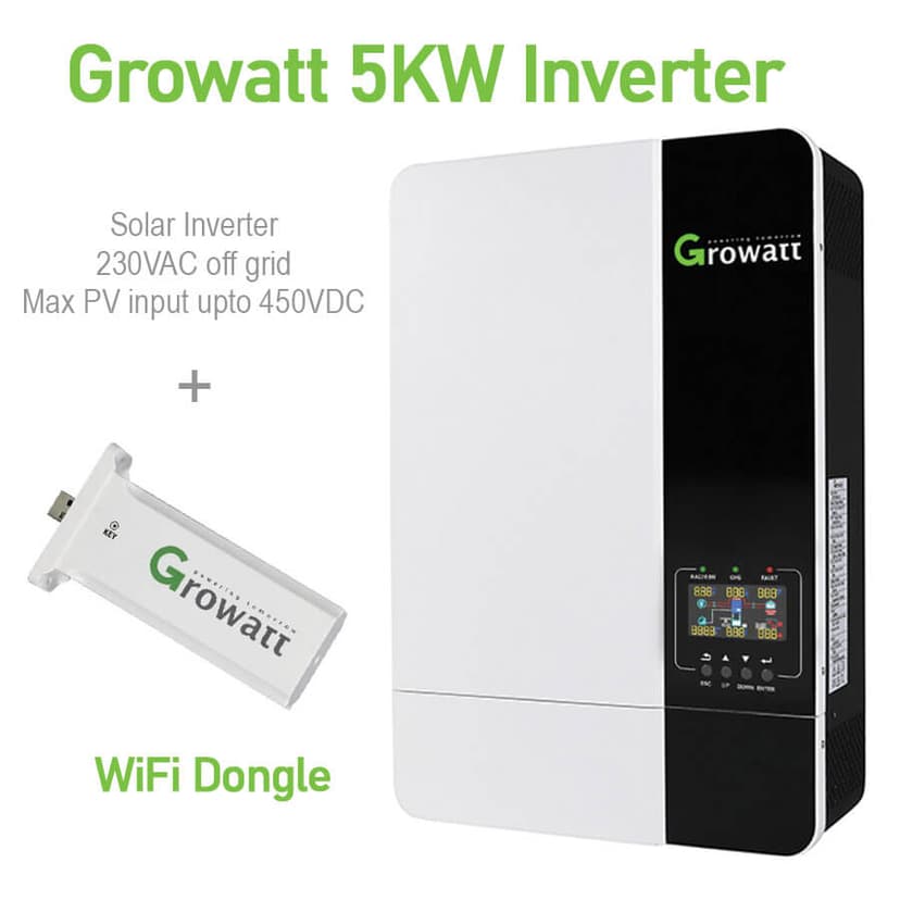 Growatt 5KW Hybrid Solar Inverter - Solar equipment Ghana